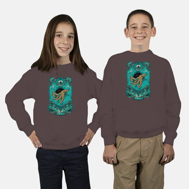 Dungeon Master-youth crew neck sweatshirt-Hafaell