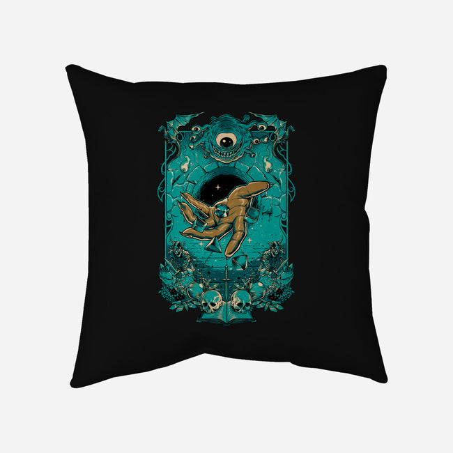 Dungeon Master-none removable cover w insert throw pillow-Hafaell