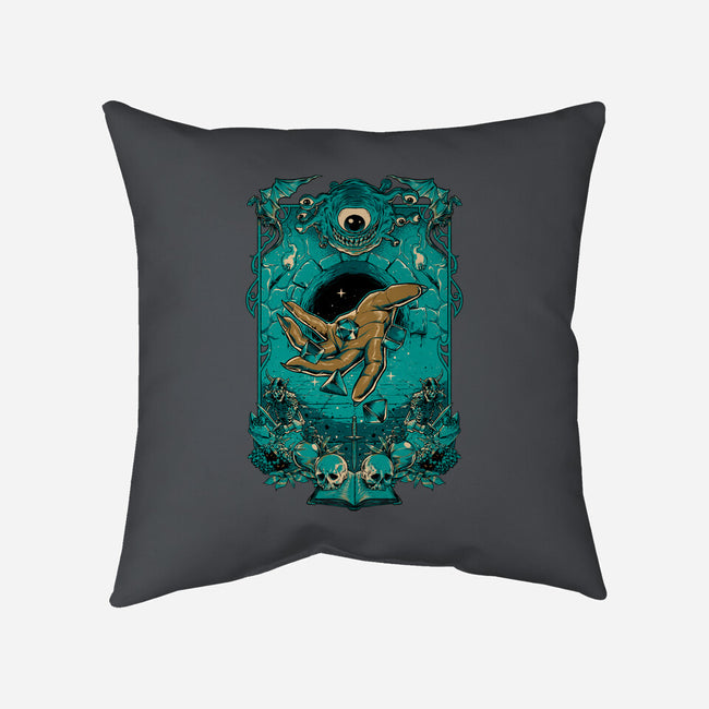 Dungeon Master-none removable cover w insert throw pillow-Hafaell