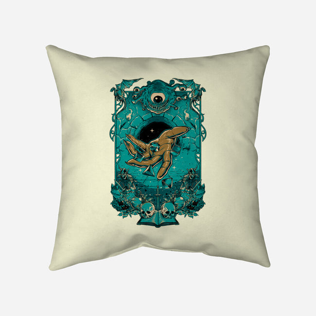 Dungeon Master-none removable cover w insert throw pillow-Hafaell