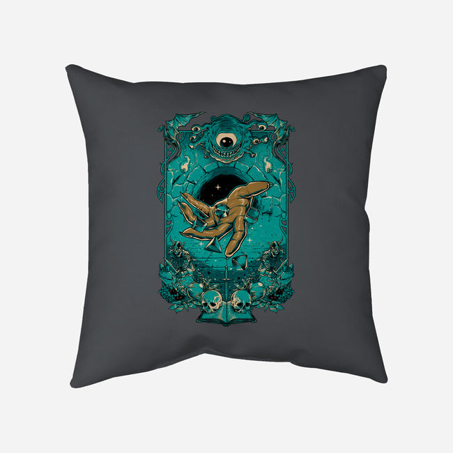 Dungeon Master-none removable cover throw pillow-Hafaell