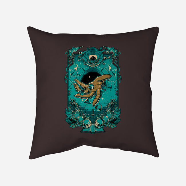 Dungeon Master-none removable cover throw pillow-Hafaell