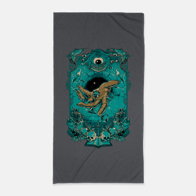 Dungeon Master-none beach towel-Hafaell