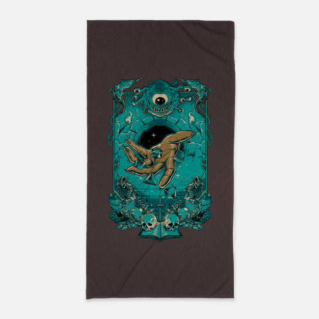 Dungeon Master-none beach towel-Hafaell