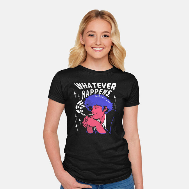 Whatever Happens-womens fitted tee-estudiofitas