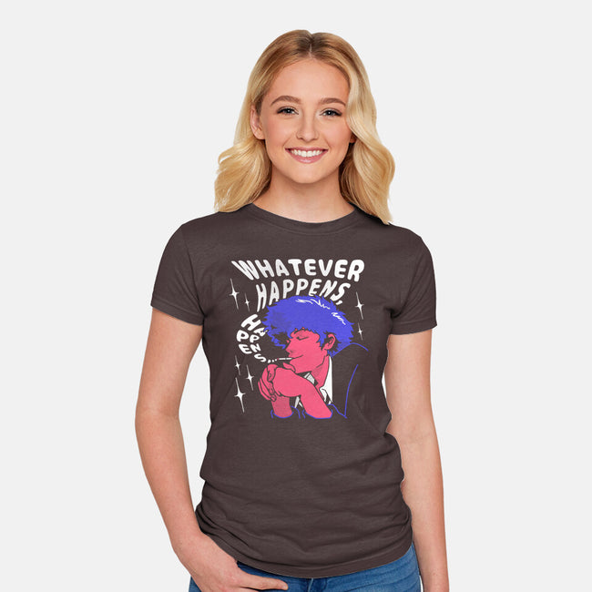 Whatever Happens-womens fitted tee-estudiofitas