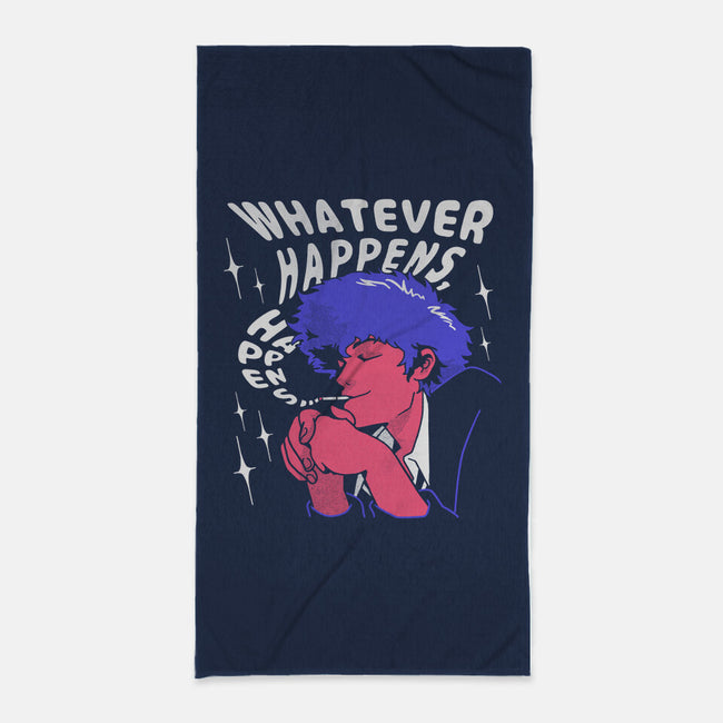 Whatever Happens-none beach towel-estudiofitas