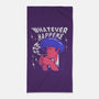 Whatever Happens-none beach towel-estudiofitas