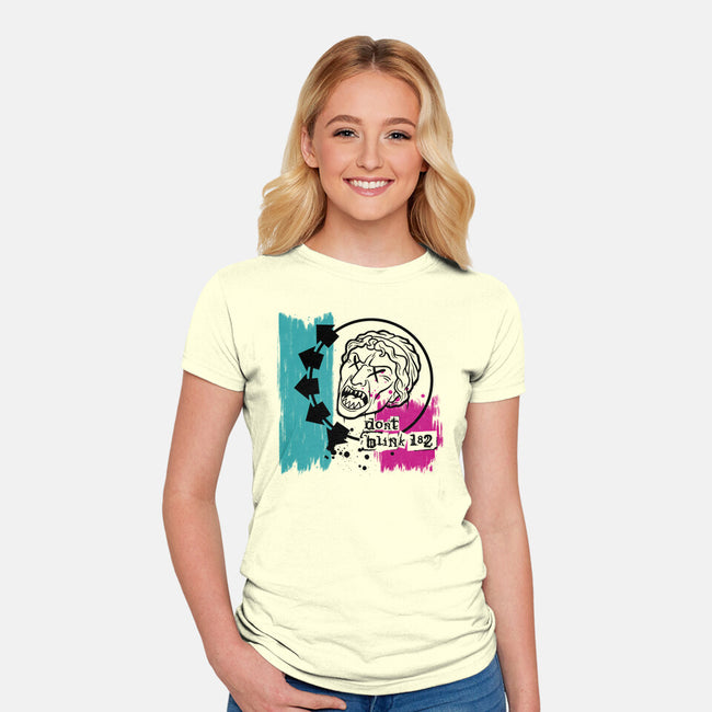 Don't Blink 182-womens fitted tee-danielmorris1993