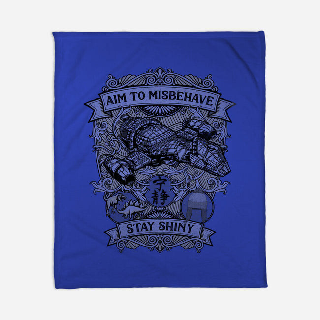 Aim to Misbehave-none fleece blanket-kg07