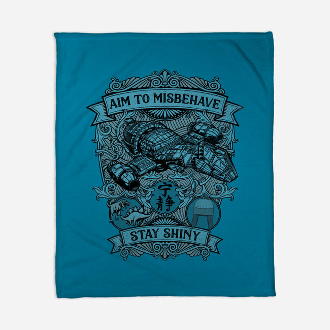 Aim to Misbehave-none fleece blanket-kg07