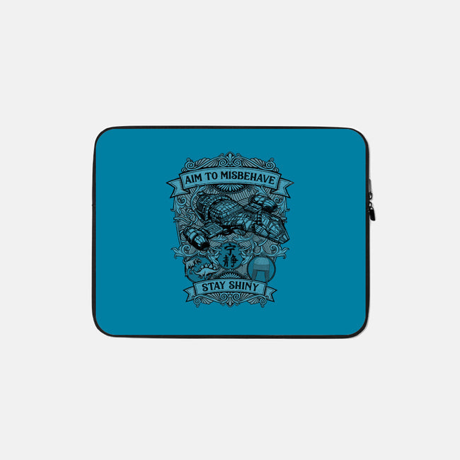 Aim to Misbehave-none zippered laptop sleeve-kg07