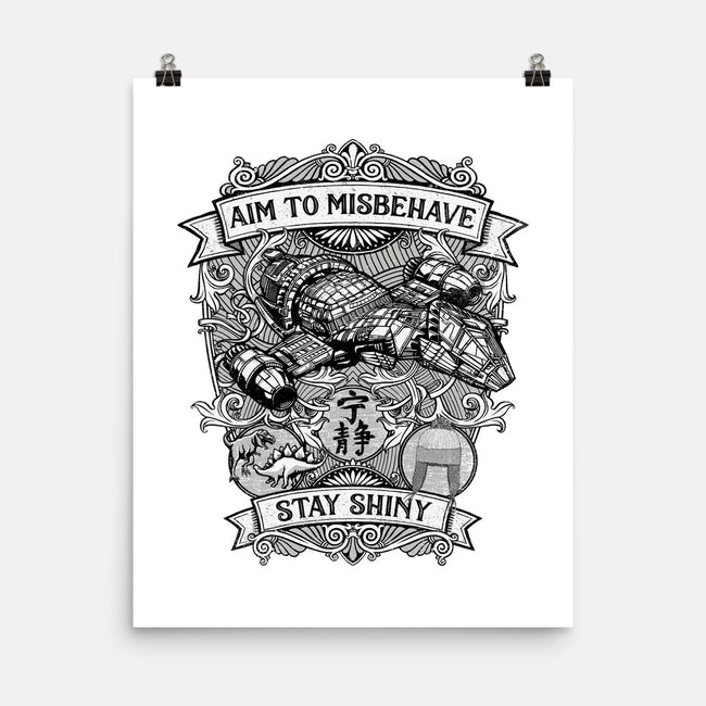 Aim to Misbehave-none matte poster-kg07