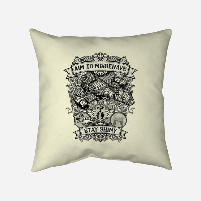 Aim to Misbehave-none non-removable cover w insert throw pillow-kg07