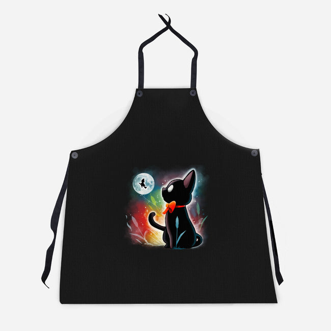 Witched Cat-unisex kitchen apron-Vallina84