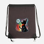 Witched Cat-none drawstring bag-Vallina84