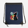 Witched Cat-none drawstring bag-Vallina84