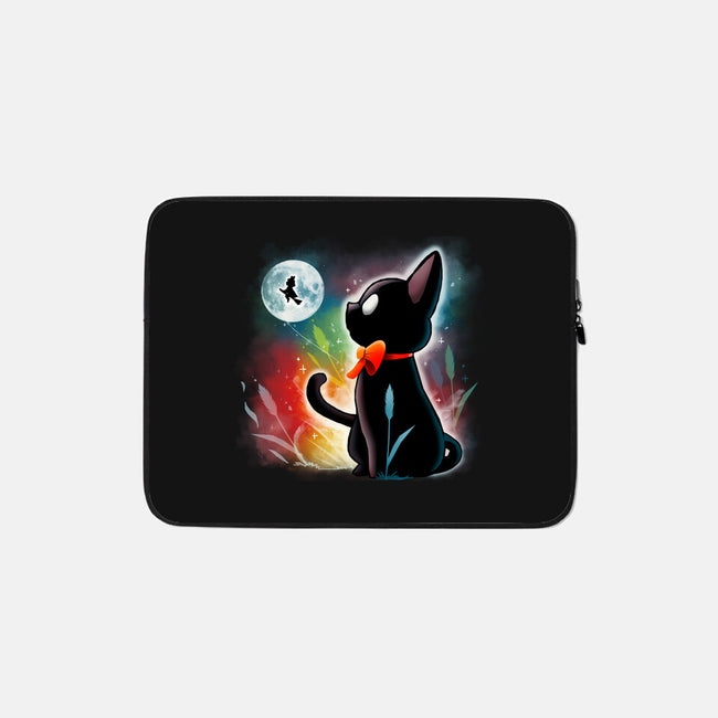 Witched Cat-none zippered laptop sleeve-Vallina84