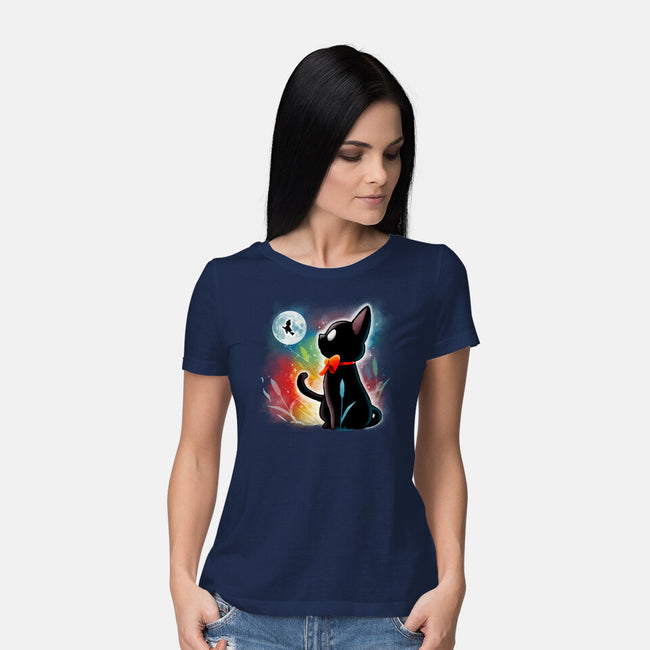 Witched Cat-womens basic tee-Vallina84