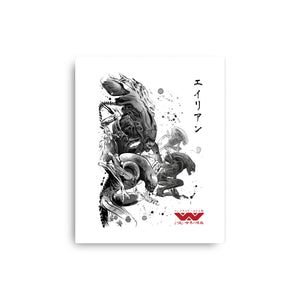 Xenomorphs Invasion Sumi-E