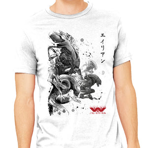 Xenomorphs Invasion Sumi-E