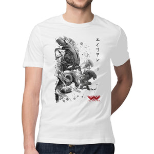Xenomorphs Invasion Sumi-E