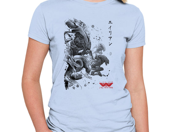 Xenomorphs Invasion Sumi-E