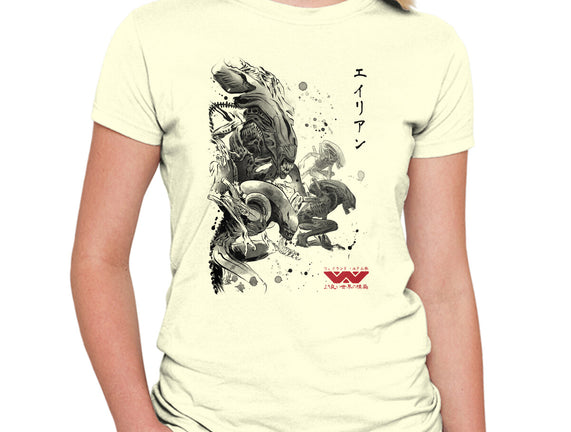 Xenomorphs Invasion Sumi-E