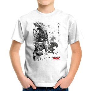 Xenomorphs Invasion Sumi-E