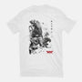 Xenomorphs Invasion Sumi-E-womens fitted tee-DrMonekers