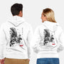 Xenomorphs Invasion Sumi-E-unisex zip-up sweatshirt-DrMonekers