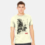 Xenomorphs Invasion Sumi-E-mens heavyweight tee-DrMonekers