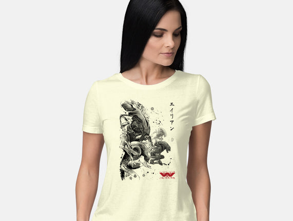 Xenomorphs Invasion Sumi-E