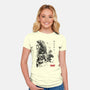 Xenomorphs Invasion Sumi-E-womens fitted tee-DrMonekers