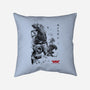 Xenomorphs Invasion Sumi-E-none removable cover w insert throw pillow-DrMonekers