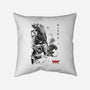 Xenomorphs Invasion Sumi-E-none removable cover w insert throw pillow-DrMonekers