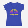 Saxsquatch-womens v-neck tee-OPIPPI