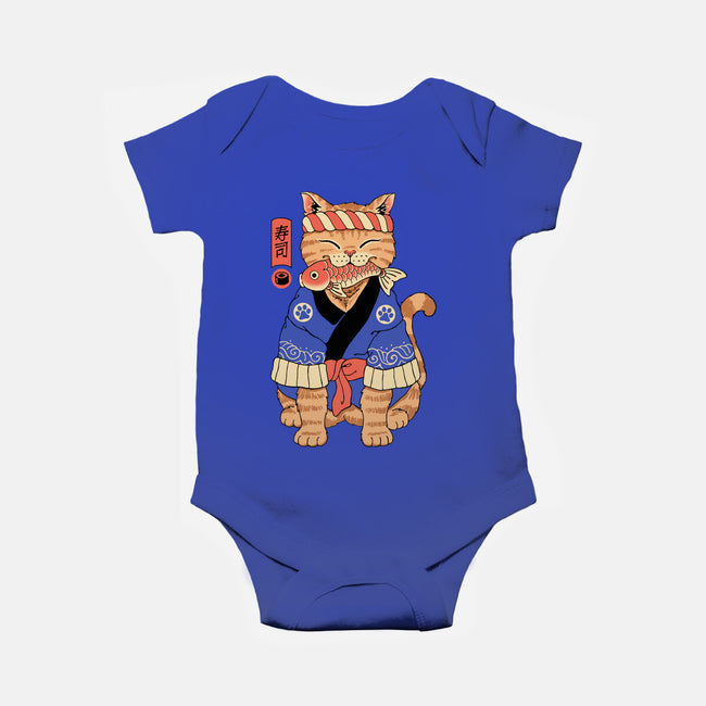 Sushi Meowster!-baby basic onesie-vp021