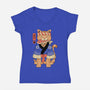 Sushi Meowster!-womens v-neck tee-vp021