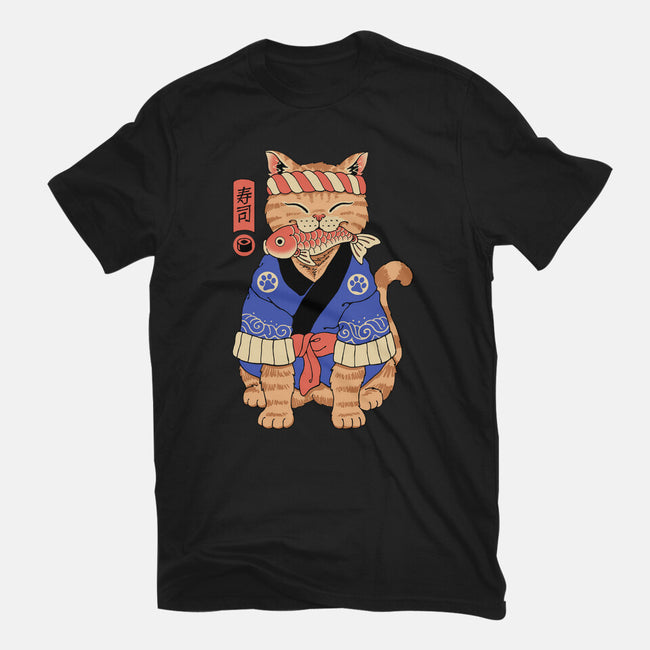 Sushi Meowster!-womens basic tee-vp021