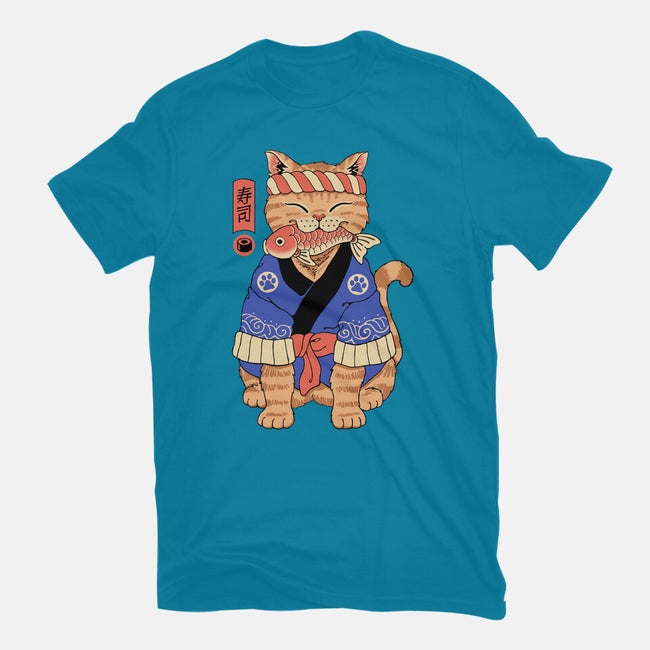 Sushi Meowster!-womens basic tee-vp021
