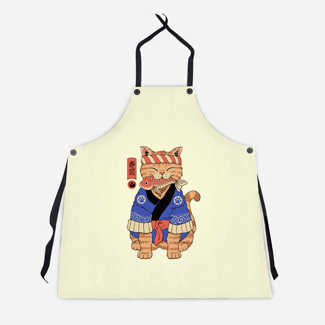 Sushi Meowster!-unisex kitchen apron-vp021