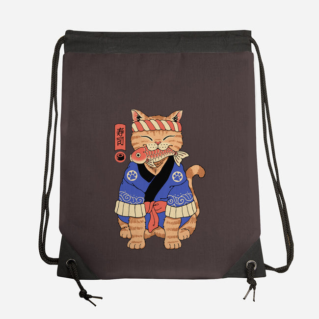 Sushi Meowster!-none drawstring bag-vp021
