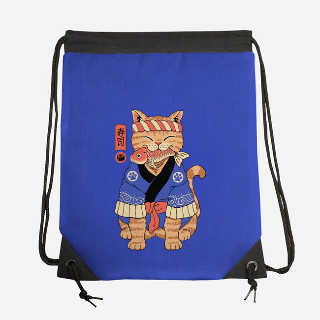 Sushi Meowster!-none drawstring bag-vp021