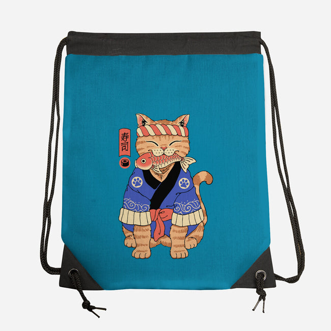 Sushi Meowster!-none drawstring bag-vp021