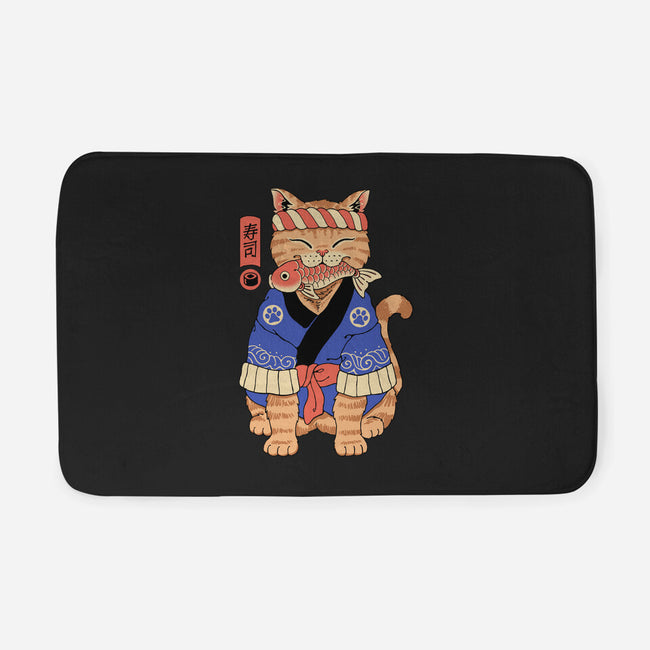 Sushi Meowster!-none memory foam bath mat-vp021