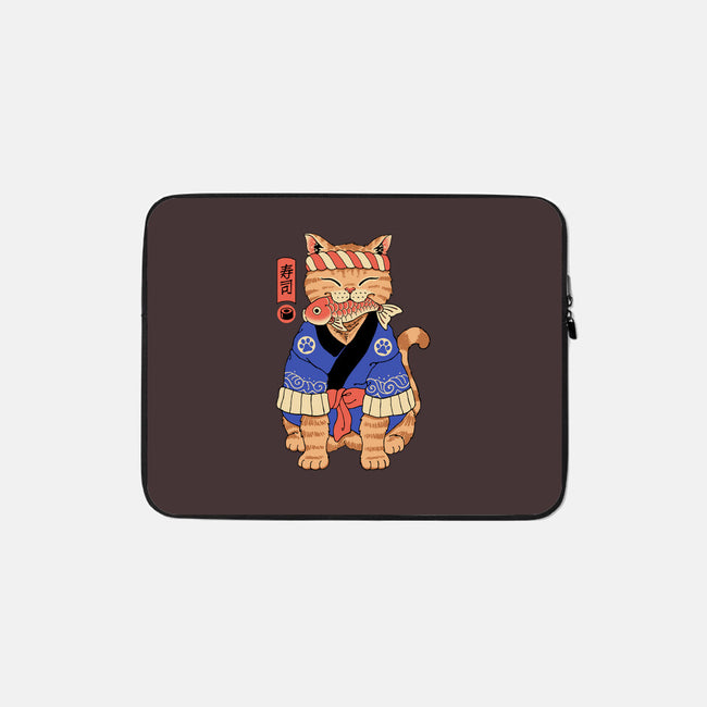 Sushi Meowster!-none zippered laptop sleeve-vp021