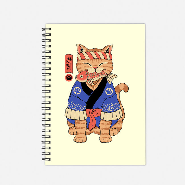 Sushi Meowster!-none dot grid notebook-vp021