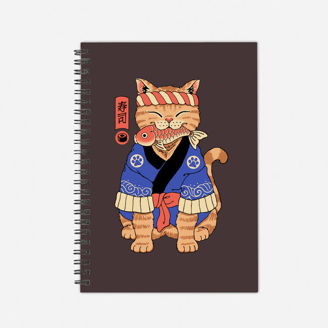 Sushi Meowster!-none dot grid notebook-vp021