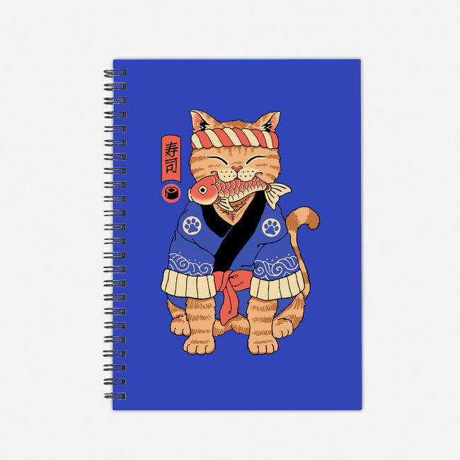 Sushi Meowster!-none dot grid notebook-vp021